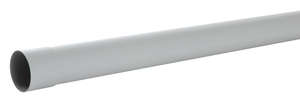 Tube de descente pour gouttière en PVC gris L. 4 m / Diam. 80 mm prémanchonné