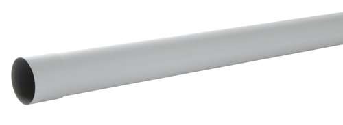Tube de descente pour gouttière en PVC gris L. 4 m / Diam. 80 mm prémanchonné