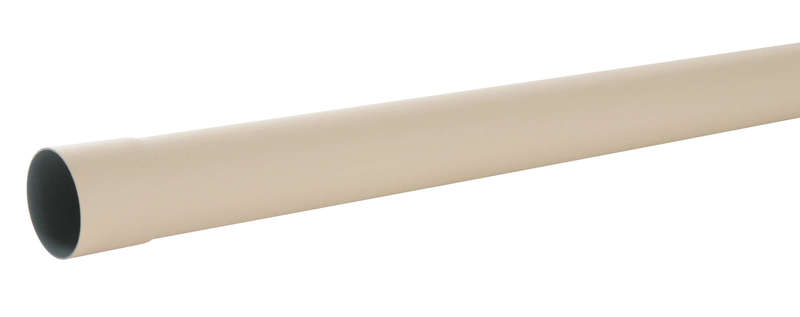 Tube de descente pour gouttière en PVC sable L. 3 m / Diam. 80 mm