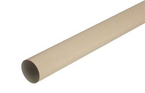 Tube de descente pour gouttière en PVC sable L. 4 m / Diam. 80 mm