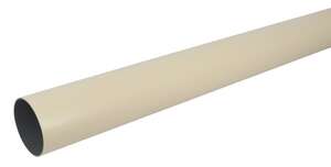 Tube de descente pour gouttière en PVC sable L. 4 m / Diam. 80 mm