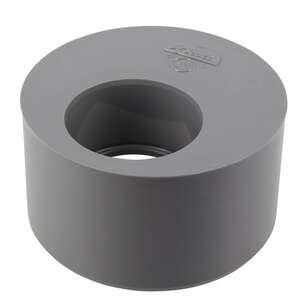 Tampon de réduction simple mâle/femelle en PVC gris - Diam. 100/50 mm