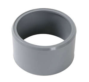 Tampon de réduction simple mâle/femelle en PVC gris - Diam. 110/100 mm
