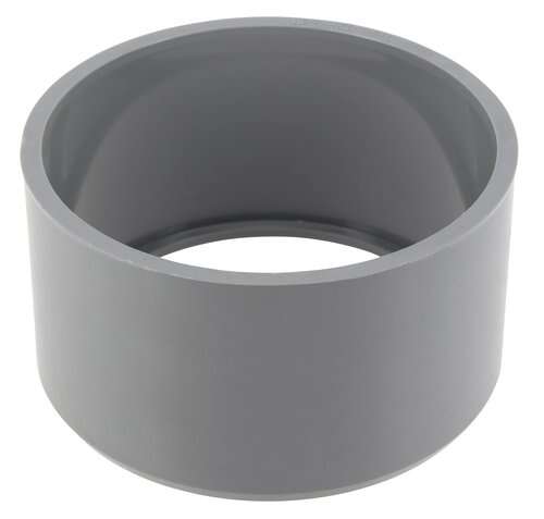 Tampon de réduction simple mâle/femelle en PVC gris - Diam. 110/100 mm