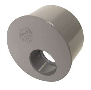 Tampon de réduction mâle/femelle en PVC gris - Diam. 93/40 mm