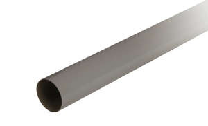 Tube de descente pour gouttière en PVC gris L. 2 m / Diam. 80 mm