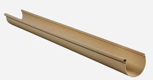 Profilé de gouttière en PVC sable - L. 2 m
