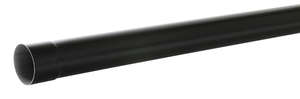 Tube de descente pour gouttière en PVC noir L. 3 m / Diam. 80 mm