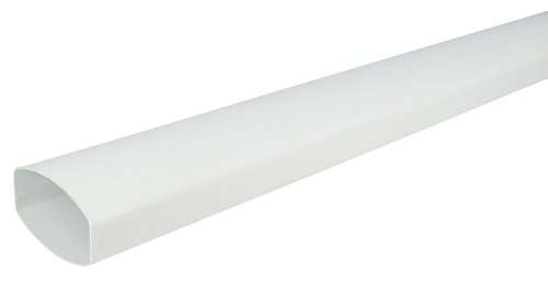Tube de descente pour gouttière en PVC blanc L. 4 m