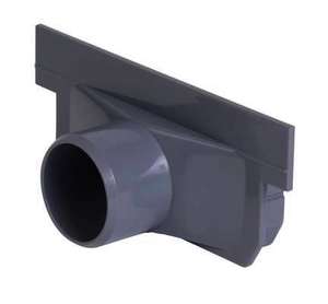 Fond de naissance pour caniveau en PVC Diam. 40 mm