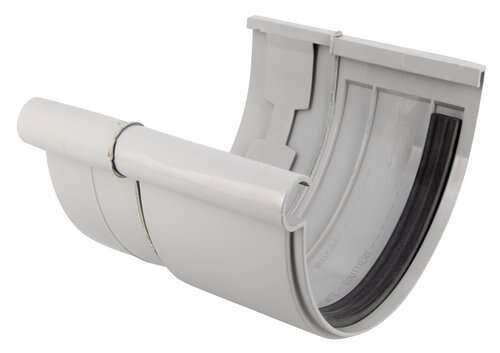 Jonction de dilatation pour gouttière en PVC L. 33 cm gris