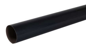Tube de descente pour gouttière en PVC anthracite L. 4 m / Diam. 100 mm
