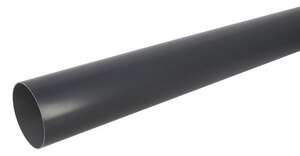 Tube de descente pour gouttière en PVC anthracite L. 4 m / Diam. 100 mm