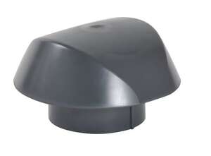Chapeau de ventilation en PVC marron - Diam. 160 mm