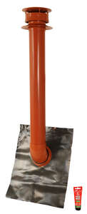 Extracteur statique pour ventilation en PVC terracotta Diam. 100 mm 