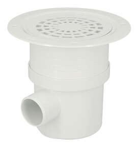 Siphon en plastique pour revêtement de sol + grille en PVC 