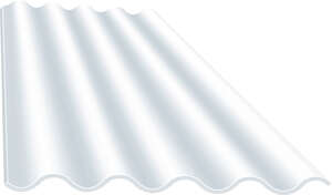 Plaque en polyester renforcé PST190 translucide - L. 1650 x l. 987 mm