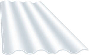 Plaque en polyester renforcé PST230 translucide - L. 1110 x l. 964 mm