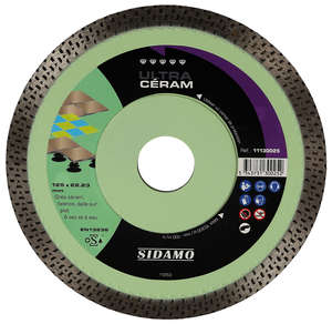 DISQUE DIAMANT ULTRA CERAM D. 125 x 22,23 x h 10