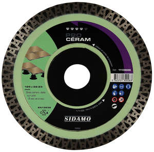 Disque diamant Pro Ceram Diam. 125 x 22,23 x H. 10 mm