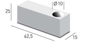 Bloc en béton cellulaire YTONG COMPACT L. 625 x l. 150 x H. 250 mm R=1.2 m².K/W