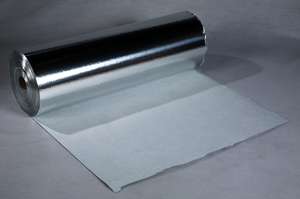 Pare-vapeur pour toiture acier CECEAL en aluminium / voile de verre - Rouleau de L. 200 x l. 1 m