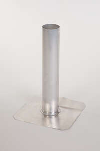 Platine d'entrée des eaux pluviales en aluminium Diam. 91/95 x L. 500 mm
