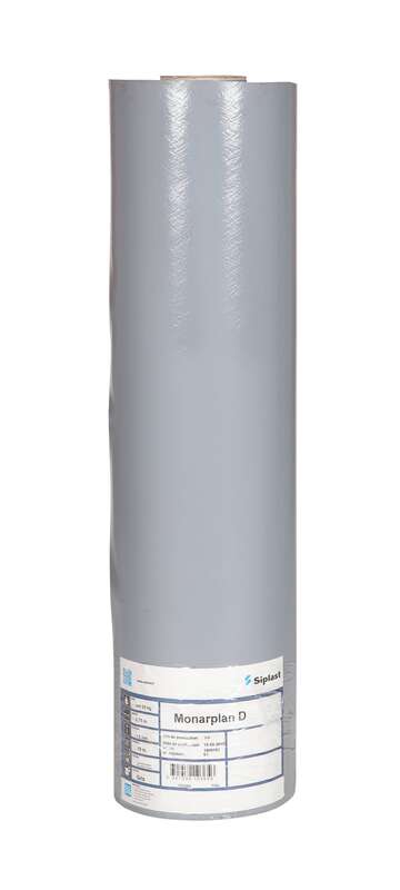 Feuille d'étanchéité en PVC MONARPLAN gris - Rouleau de L. 15 x l. 0,75 m
