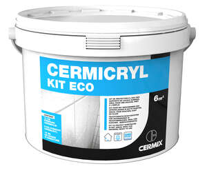 Enduit d'étanchéité liquide et de protection à l'eau sous carrelage CERMICRYL - Kit éco de 6 m²