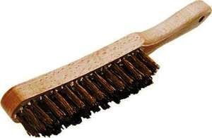 BROSSE METALLIQUE A MANCHE 4 RANGS ACIER LAITONNE