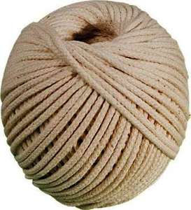 CORDEAU COTON TRESSE 25M FIL 2,5MM