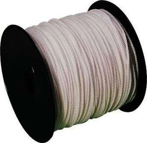 CORDEAU POLYPRO TRESSE BLANC 200M FIL 1,5MM