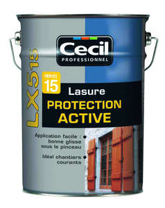 Lasure protection active indice 15 LX515 chêne ancien - Pot 5 L
