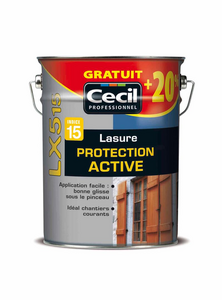 Lasure protection active indice 15 LX515 incolore - Pot 6 L