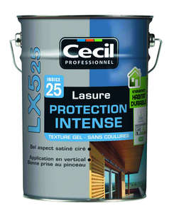 Lasure protection intense texture gel indice 25 LX525 chêne - Pot 5 L