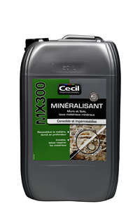 Minéralisant  pour murs et sols tous matériaux minéraux MX300 incolore - Bidon 20 L