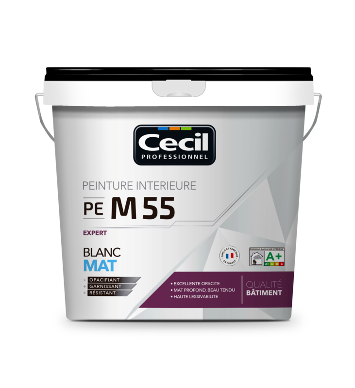 Peinture intérieur multi-supports PE M55 EXPERT mat blanc - Pot 10 L
