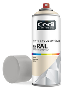 Peinture intérieure/extérieure tous matériaux PA RAL satin ivoire - Aérosol 400 ml