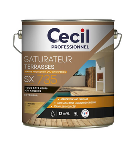 Saturateur pour terrasses SX 735 naturel - Pot de 5 L