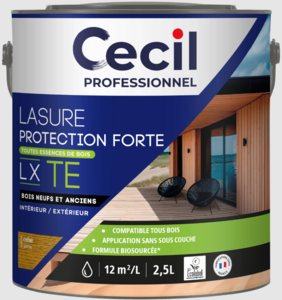 Lasure toutes essences de bois LX TE chêne Cecil Professionnel 2,5 L