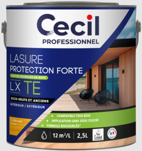 Lasure toutes essences de bois LX TE chêne doré Cecil Professionnel 2,5 L