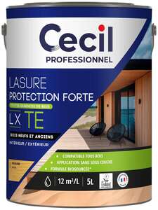 Lasure protection forte LX TE incolore - Pot de 5 L
