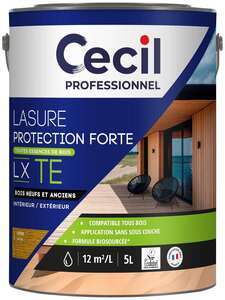 Lasure protection forte LX TE chêne - Pot de 5 L
