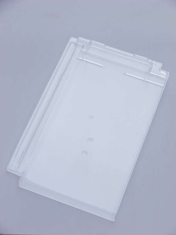 Tuile à emboîtement grand moule acrylique ACTUA A PUREAU PLAT transparent L. 472 mm x l. 303 mm