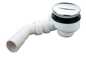 Bonde de douche pour receveur en grès ou acrylique Diam. 90 mm sortie horizontale