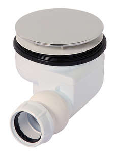 Bonde de douche TB93Y pour receveur en grès ou acrylique Diam. 90 mm TURBOFLOW grille métal