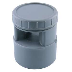Aérateur à membrane mâle - femelle en PVC gris Diam. 100/110 mm