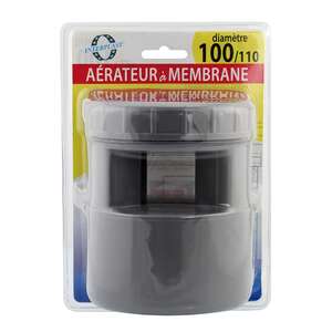 Aérateur à membrane mâle - femelle en PVC Diam. 100/110 mm