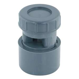 Aérateur à membrane mâle - femelle en PVC gris Diam. 32/40/50 mm