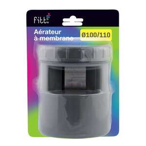 Aérateur à membrane mâle - femelle en PVC Diam. 100/110 mm